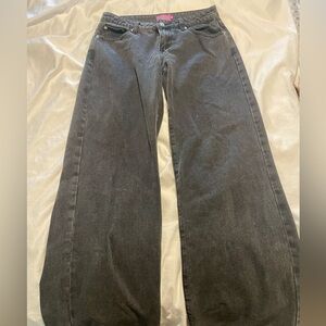 Edikted Raelynn Black Washed Low Rise Jeans